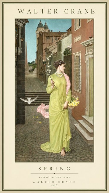 Walter Crane Spring No1 - Poster