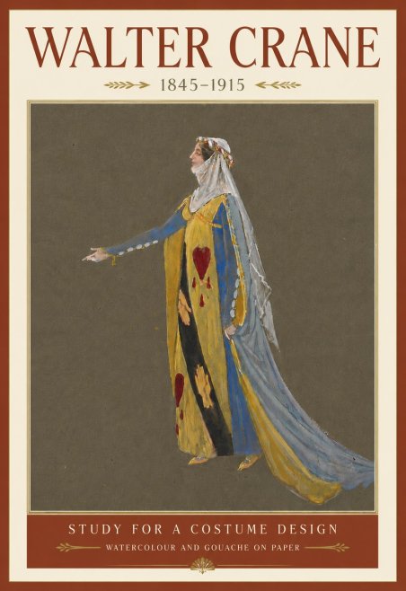Walter Crane Study for a Costume Design No6 - Poster