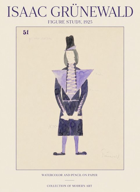 Isaac Grünewald Figure Study, 1925 No1 - Poster