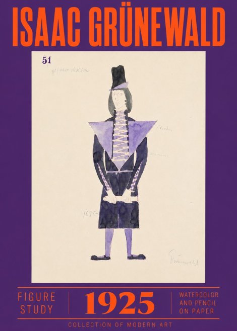 Isaac Grünewald Figure Study, 1925 No2 - Poster