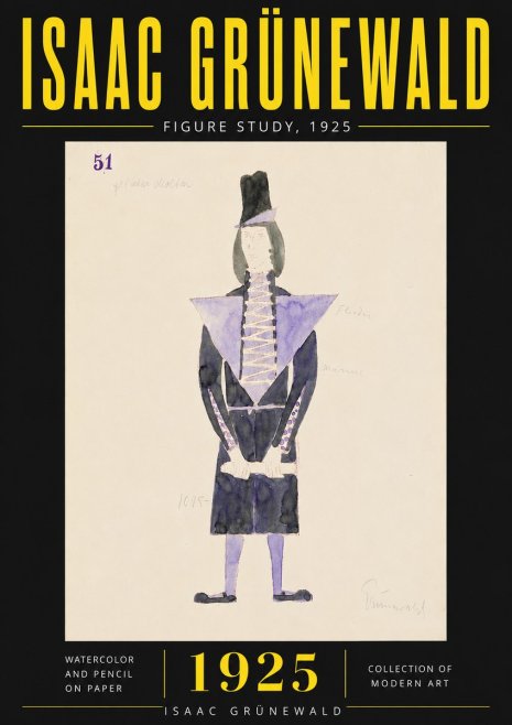 Isaac Grünewald Figure Study, 1925 No6 - Poster
