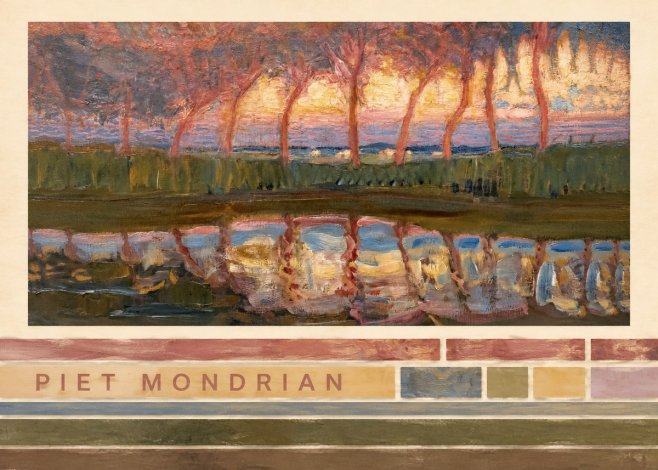 Piet Mondrian Willows No3 - Poster