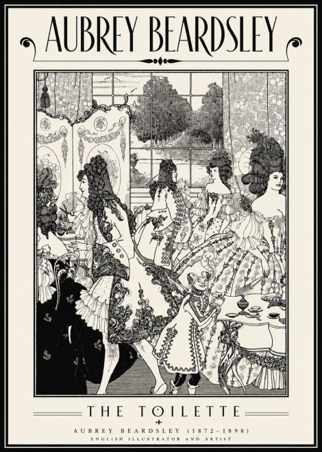 Aubrey Beardsley The Toilette No6 - Poster