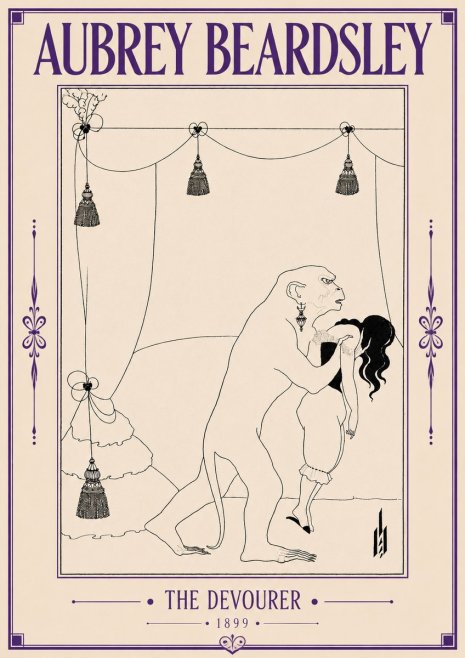 Aubrey Beardsley The Climax No6 - Poster