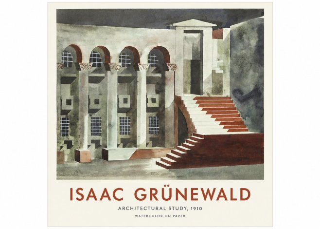 Isaac Grünewald Architectural Study, 1910 No1 - Poster