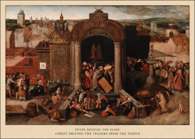Pieter Bruegel Christ Driving the Traders from the Temple No5 - Poster