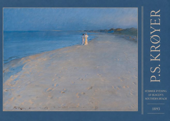 P.S. Krøyer Summer Evening at Skagen's Southern Beach No3 - Poster