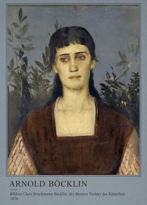 Arnold Böcklin Bildnis Clara Bruckmann-böcklin, Der Ältesten Tochter Des Künstlers No3 - Poster