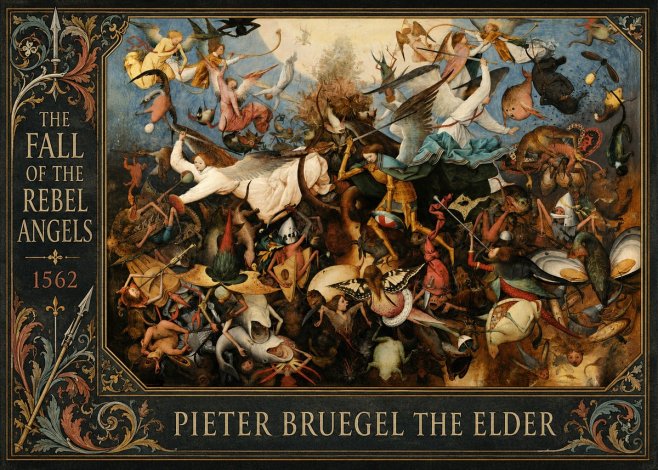 Pieter Bruegel The Fall of the Rebel Angels III No6 - Poster