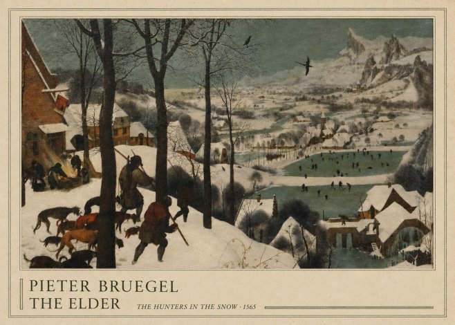 Pieter Bruegel The Hunters in the Snow II No4 - Poster