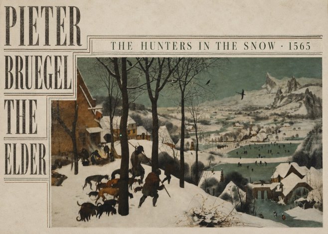 Pieter Bruegel The Hunters in the Snow II No5 - Poster