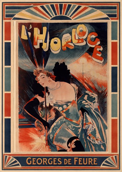 Georges de Feure L'horloge II No6 - Poster