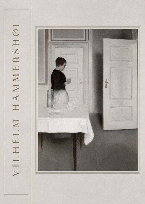 Vilhelm Hammershøi Interior with a Woman Reading a Letter No2 - Poster
