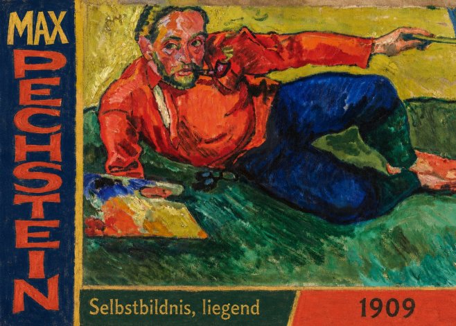 Max Pechstein Selbstbildnis, Liegend No2 - Poster