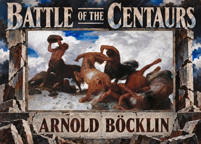 Arnold Böcklin Battle of the Centaurs No6 - Poster