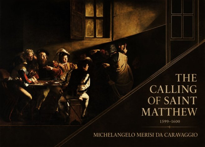 Michelangelo Merisi da Caravaggio The Calling of Saint Matthew I No2 - Poster