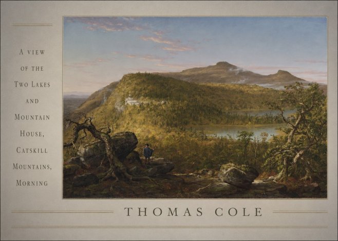 Thomas Cole A View of the Two Lakes and Mountain House, Catskill Mountains, Morning No3 - Poster
