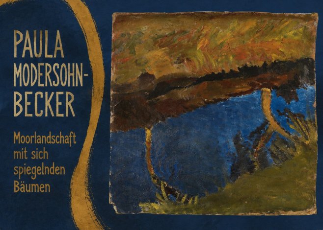 Paula Modersohn-Becker Moorlandschaft Mit Sich Spiegelnden Bäumen No5 - Poster