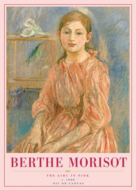 Berthe Morisot The Girl in Pink No5 - Poster