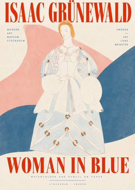 Isaac Grünewald Study of a Woman in Costume No5 - Poster
