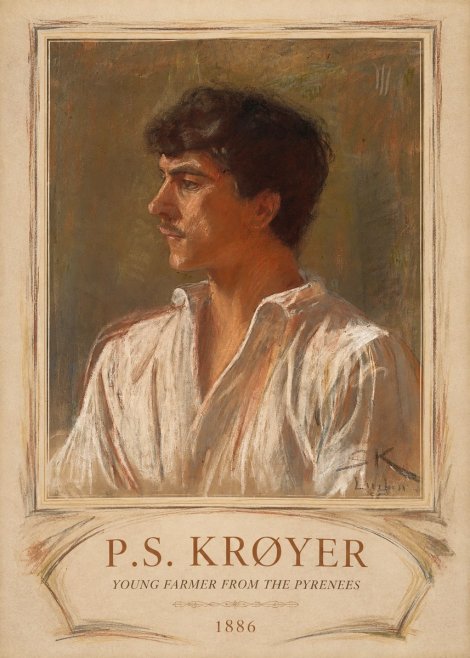 P.S. Krøyer Young Farmer from the Pyrenees No4 - Poster