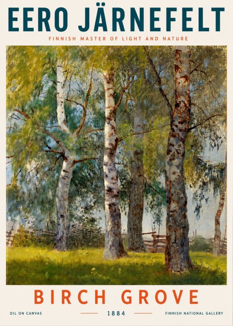 Eero Järnefelt Birch Grove No5 - Poster
