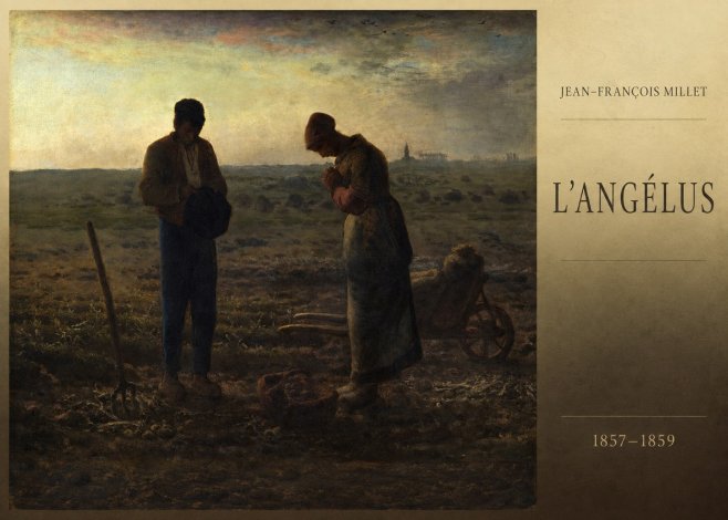 Jean-François Millet L'angélus II No6 - Poster