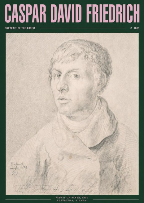 Caspar David Friedrich Portrait of the Artist No3 - Poster