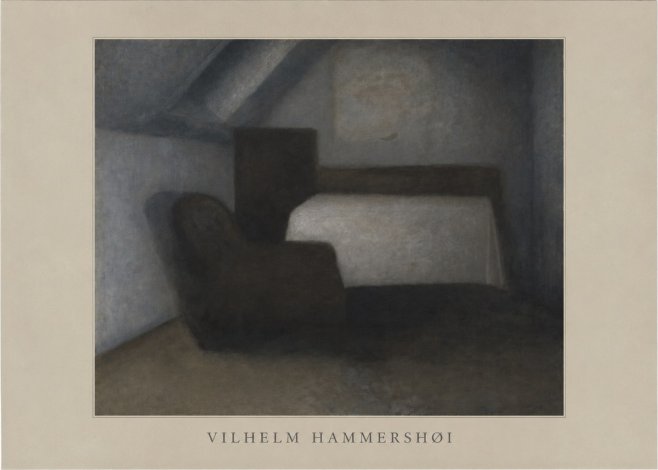 Vilhelm Hammershøi Interior, Strandgade 30 III No4 - Poster