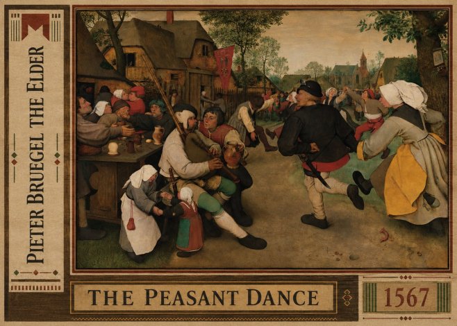 Pieter Bruegel The Peasant Dance II No2 - Poster