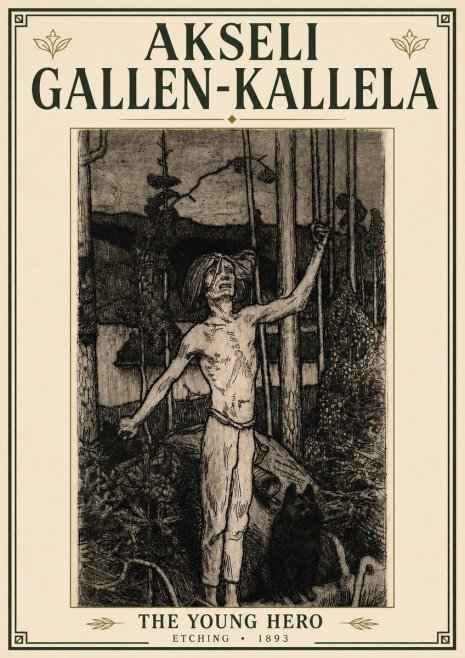 Akseli Gallen-Kallela The Young Hero No6 - Poster