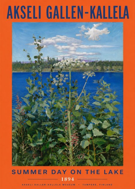 Akseli Gallen-Kallela Summer Day on the Lake No2 - Poster
