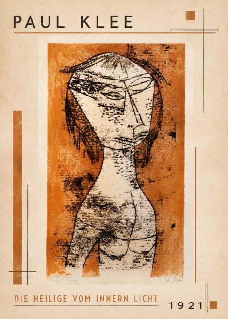 Paul Klee Die Heilige Vom Innern Licht No1 - Poster