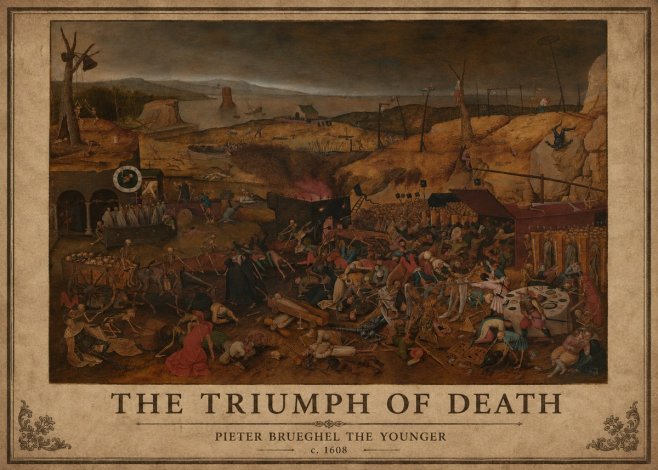 Pieter Bruegel The Triumph of Death II No3 - Poster