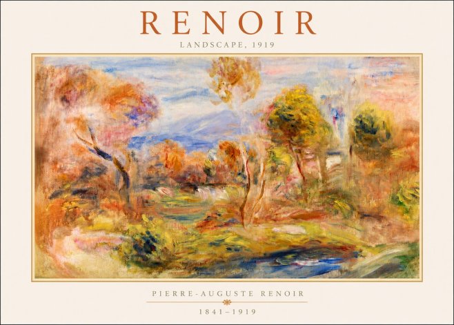 Renoir Landscape No3 - Poster