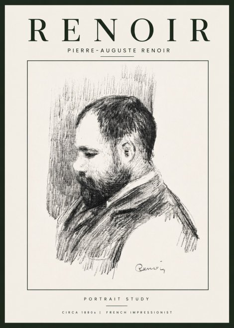Renoir Portrait Study I No6 - Poster