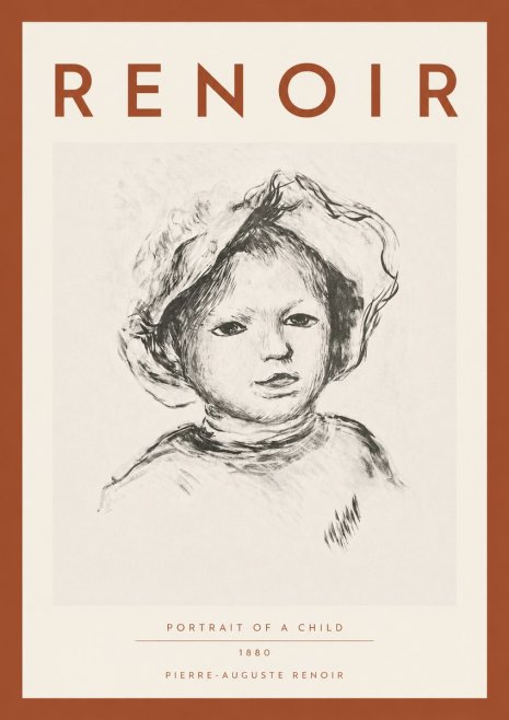 Renoir Portrait of a Child II No4 - Poster