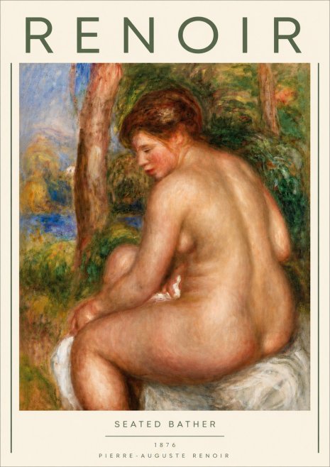 Renoir Seated Bather No4 - Poster