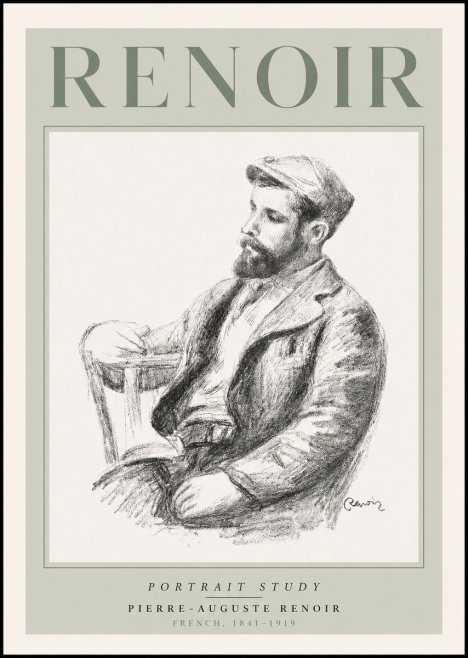 Renoir Portrait Study II No3 - Poster