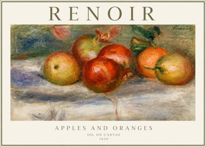 Renoir Apples and Oranges No1 - Poster