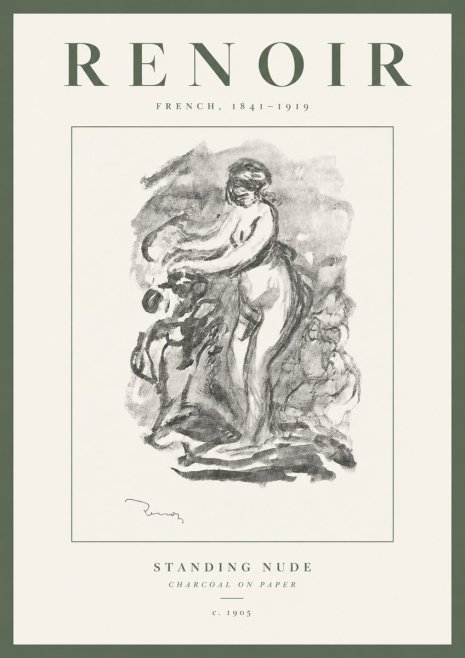 Renoir Standing Nude No3 - Poster