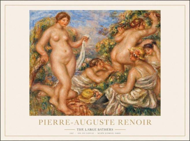 Renoir The Large Bathers No1 - Poster