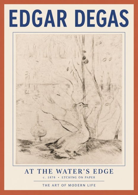 Edgar Degas At the Water's Edge No2 - Poster