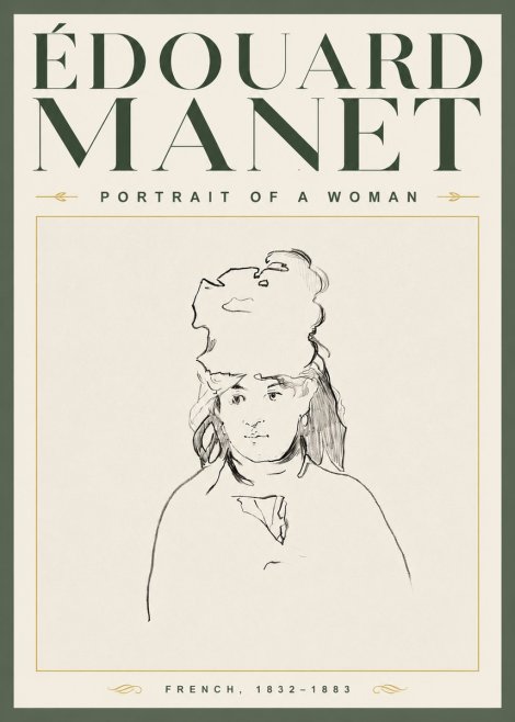 Édouard Manet Portrait of a Woman No3 - Poster