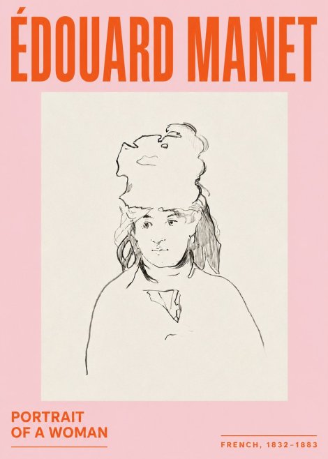 Édouard Manet Portrait of a Woman No5 - Poster