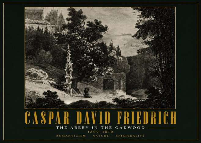 Caspar David Friedrich The Abbey in the Oakwood No5 - Poster