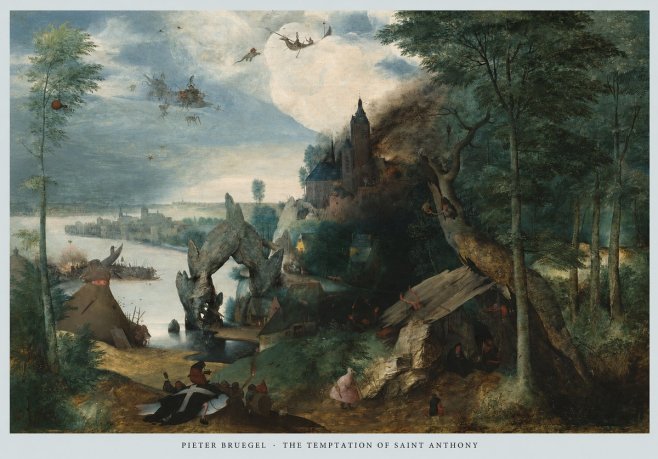 Pieter Bruegel The Temptation of Saint Anthony No6 - Poster