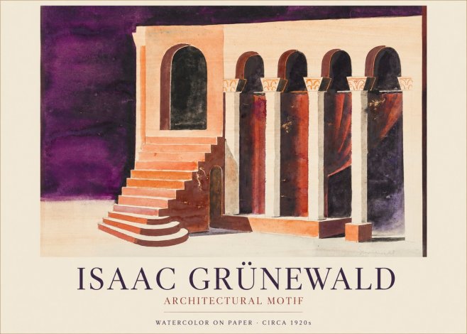 Isaac Grünewald Architectural Motif I No1 - Poster