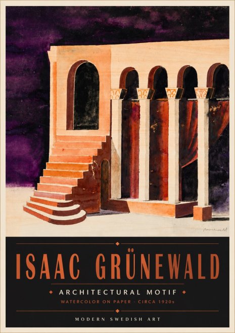 Isaac Grünewald Architectural Motif I No5 - Poster