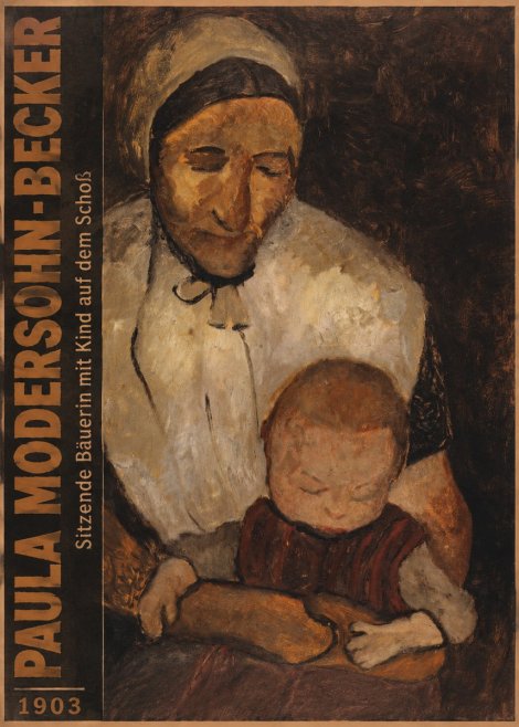 Paula Modersohn-Becker Sitzende Bäuerin Mit Kind Auf Dem Schoß No3 - Poster